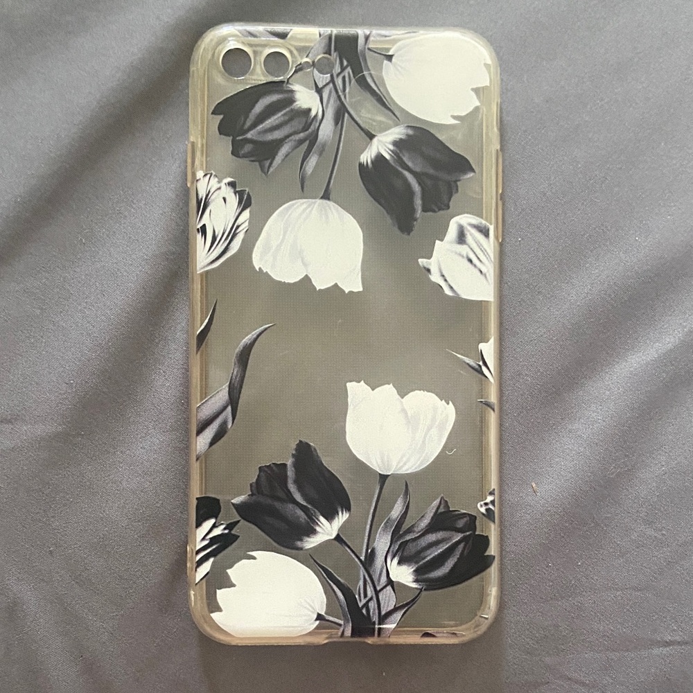 Floral Tulip Print Case For iPhone 7/8